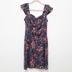 Marc by Marc Jacobs Dark Indigo Multi Floral Dress XS